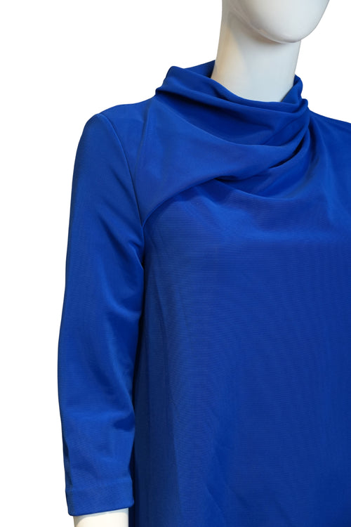 Blusa COS “Cobalto Drape” (segunda mano · excelente estado)