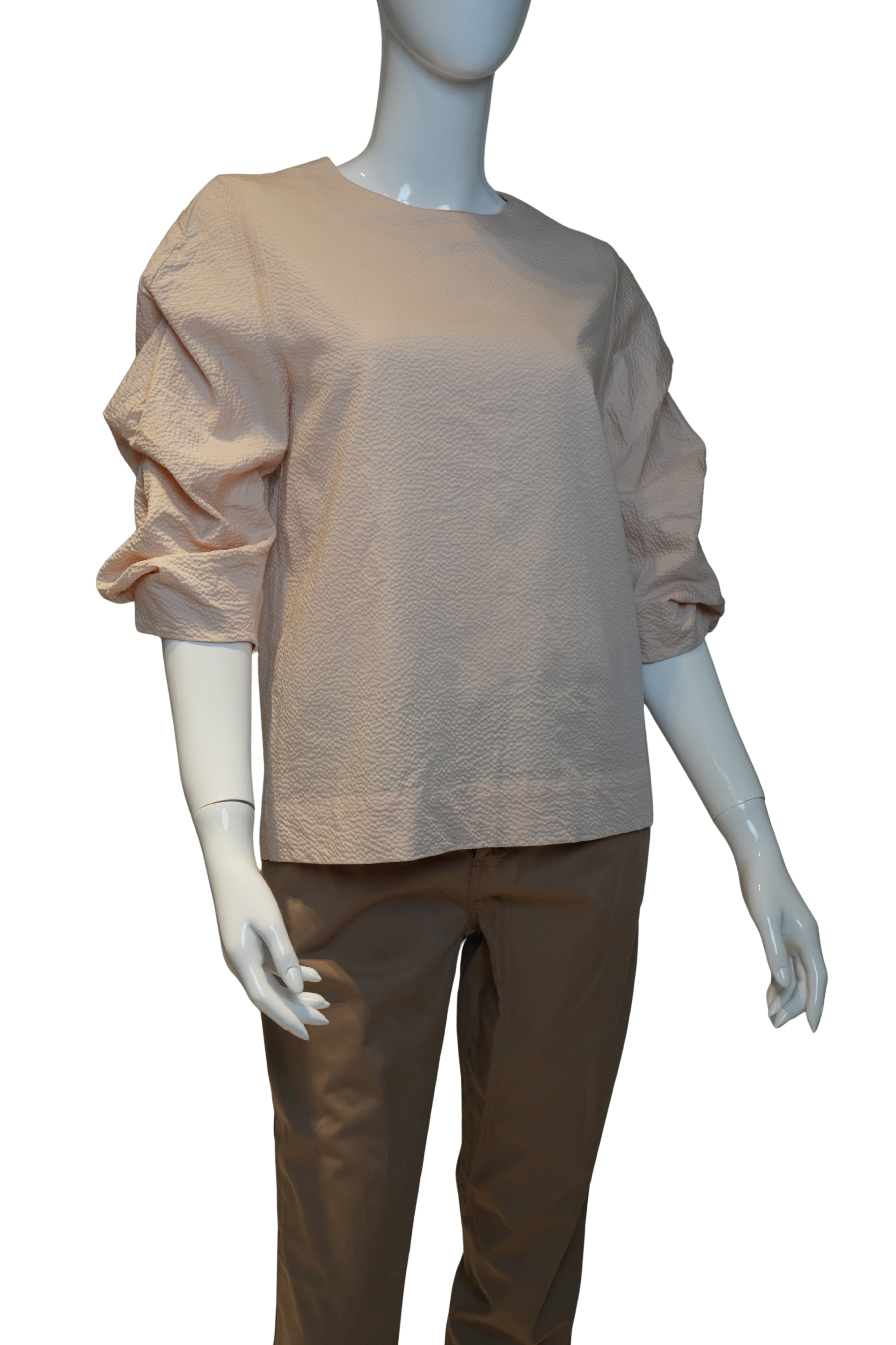 Blusa COS “Textura Nube” – Rosa Pastel