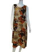 Vestido de Lino “Jardín Terracota” – Estampa Floral