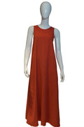 Vestido Terracota “Espalda Esculpida