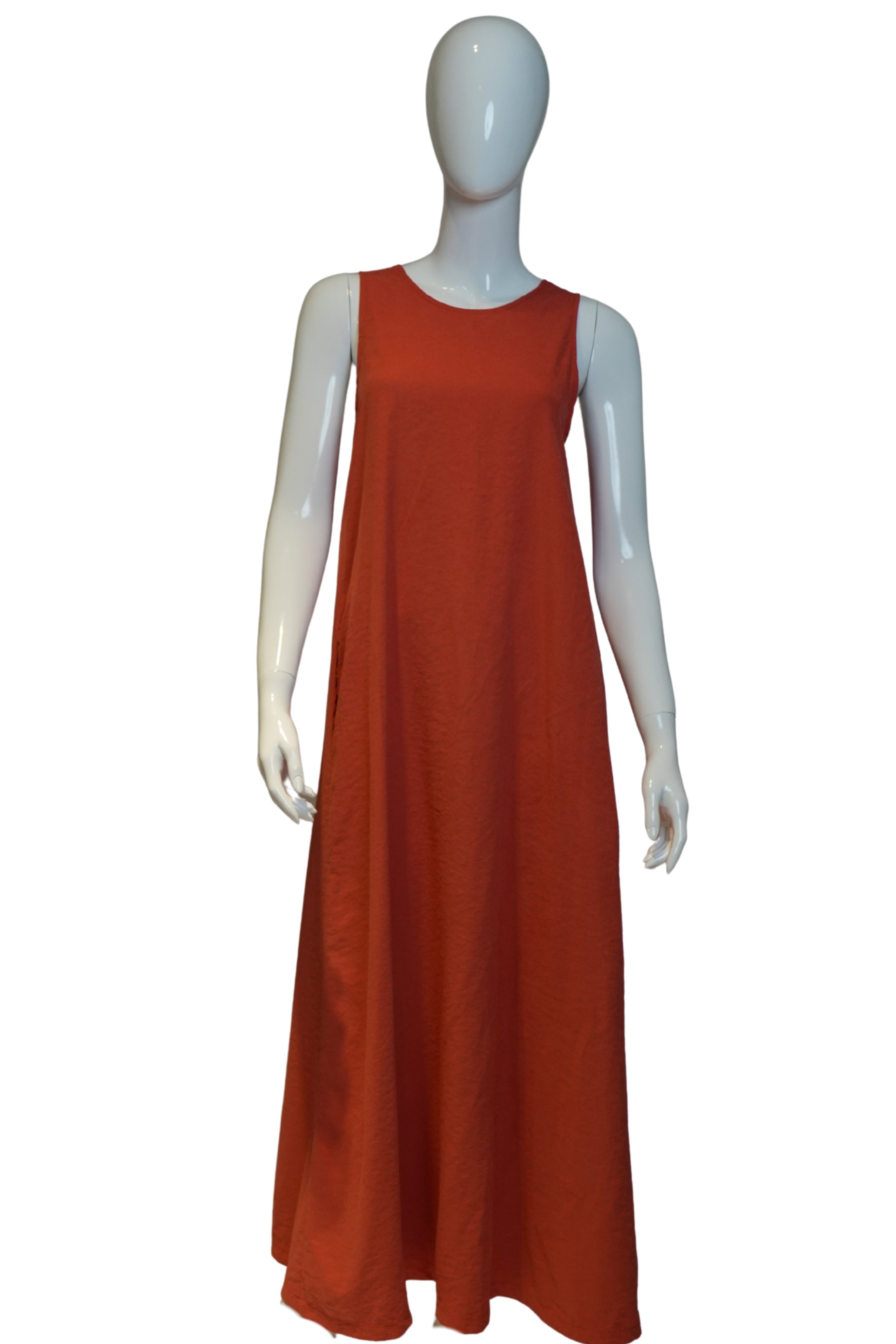 Vestido Terracota “Espalda Esculpida