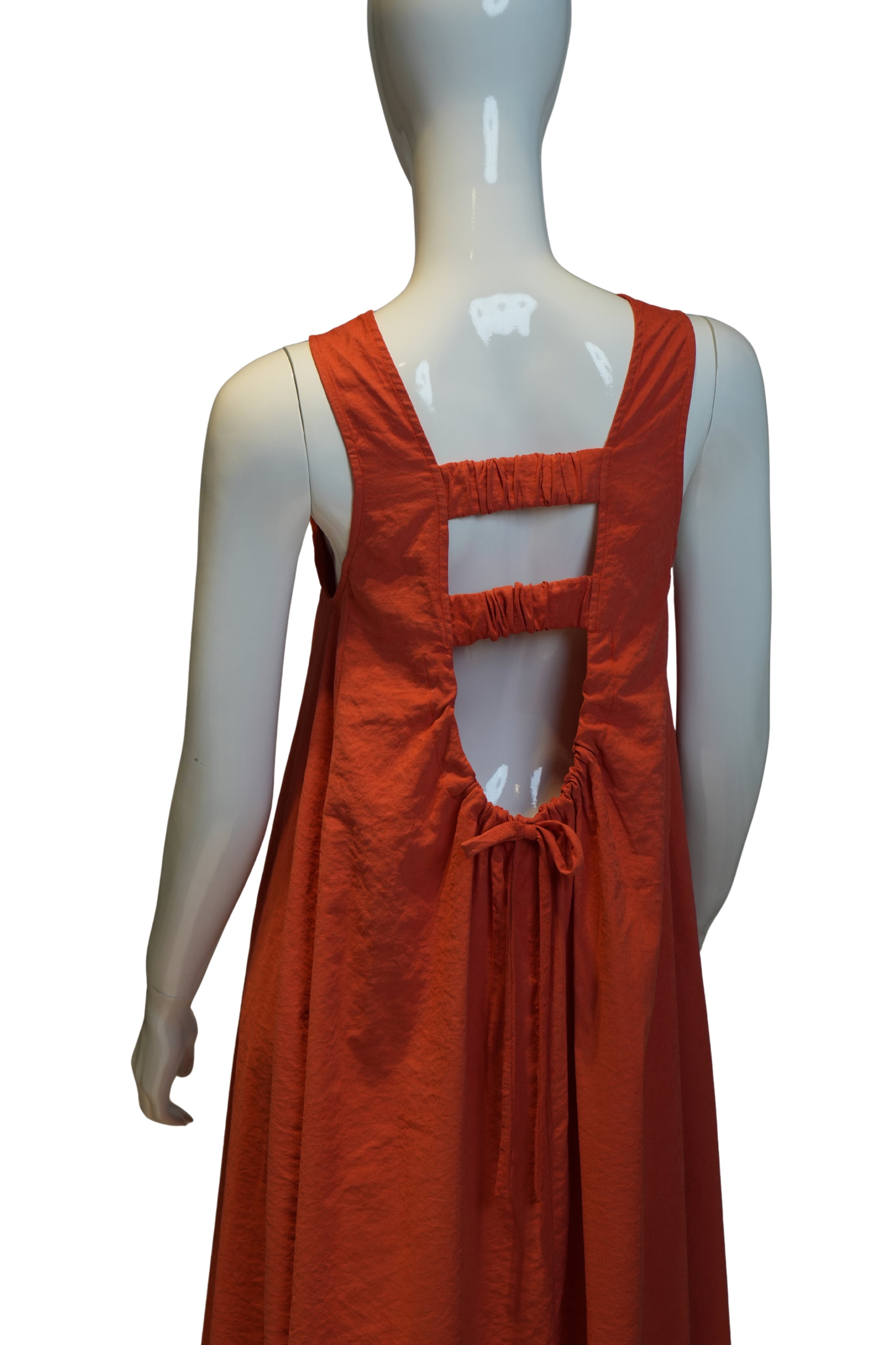 Vestido Terracota “Espalda Esculpida