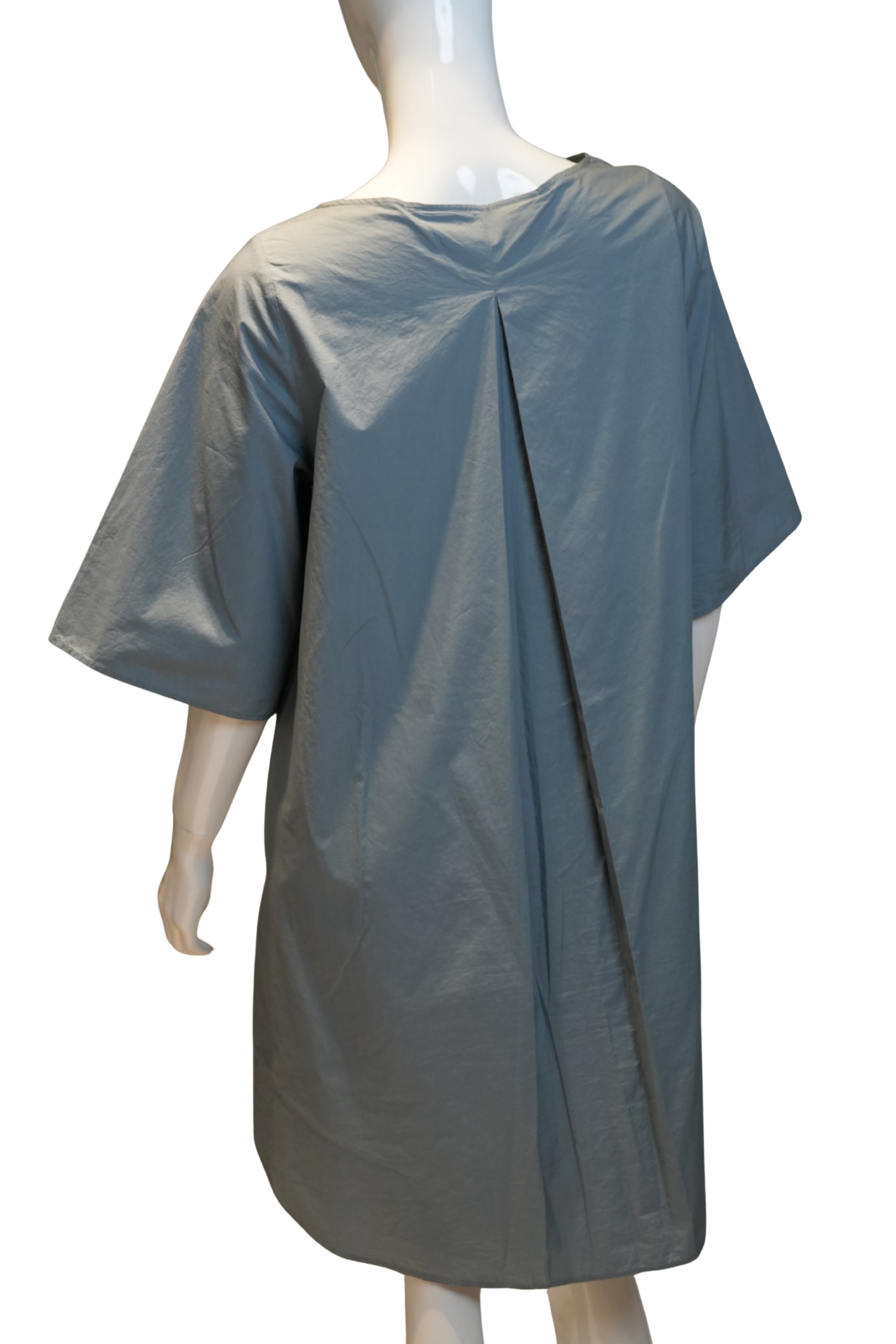 Vestido COS “Bruma” 100% Algodón – Gris Acero