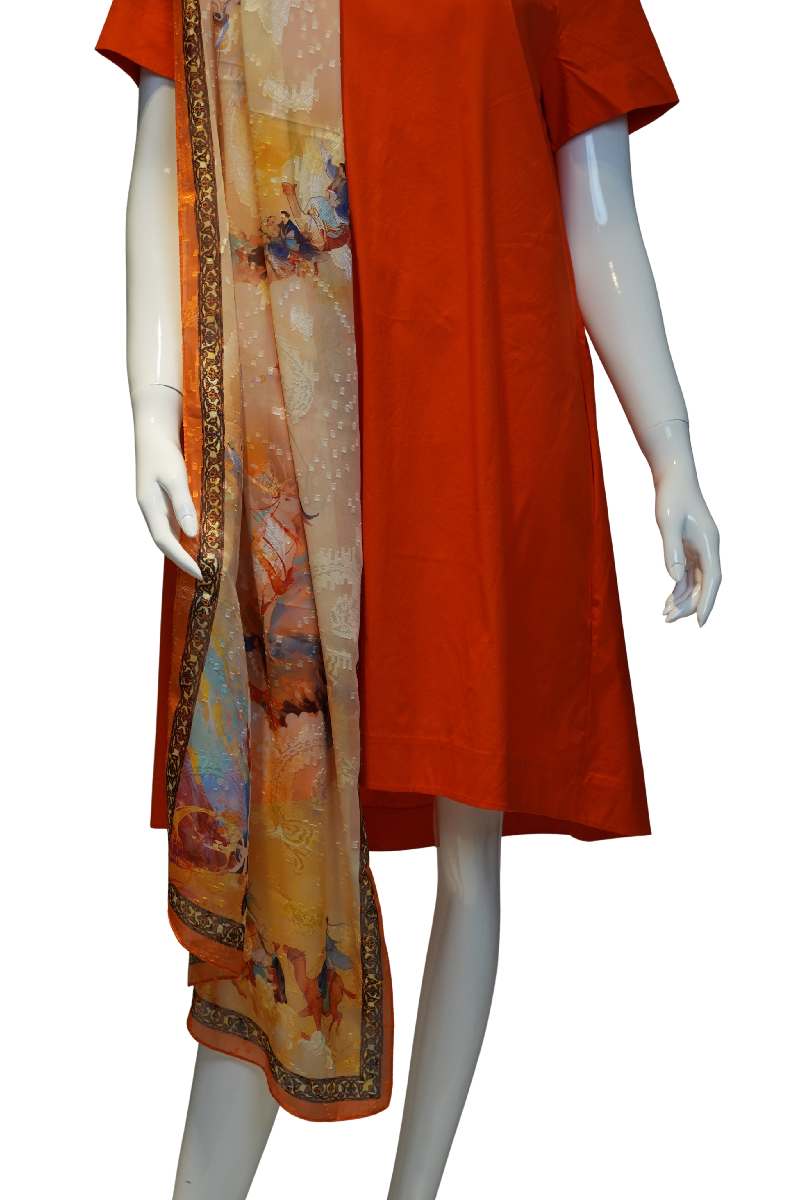 Vestido COS “Mandarina Clean” – 100% Algodón  SKU