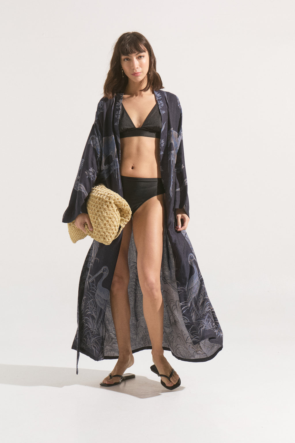 Kimono Largo Eclipse – Cashmere & Seda Estampado