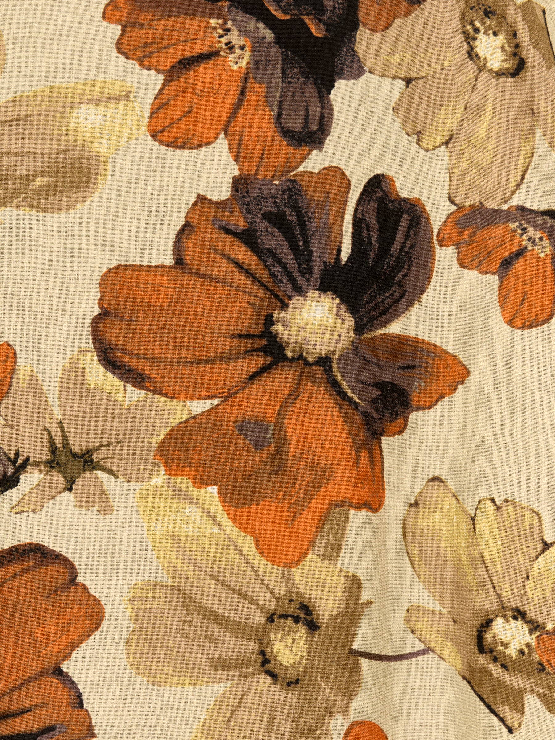 Vestido de Lino “Jardín Terracota” – Estampa Floral