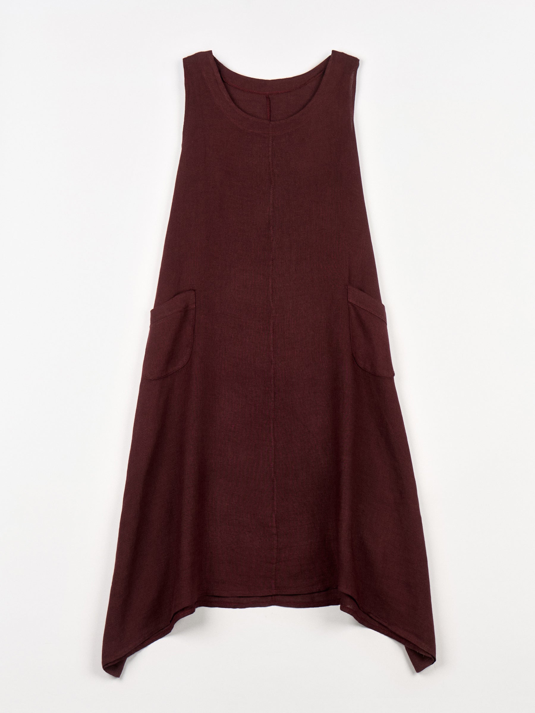 Vestido de Lino “Borgoña Cruzado”