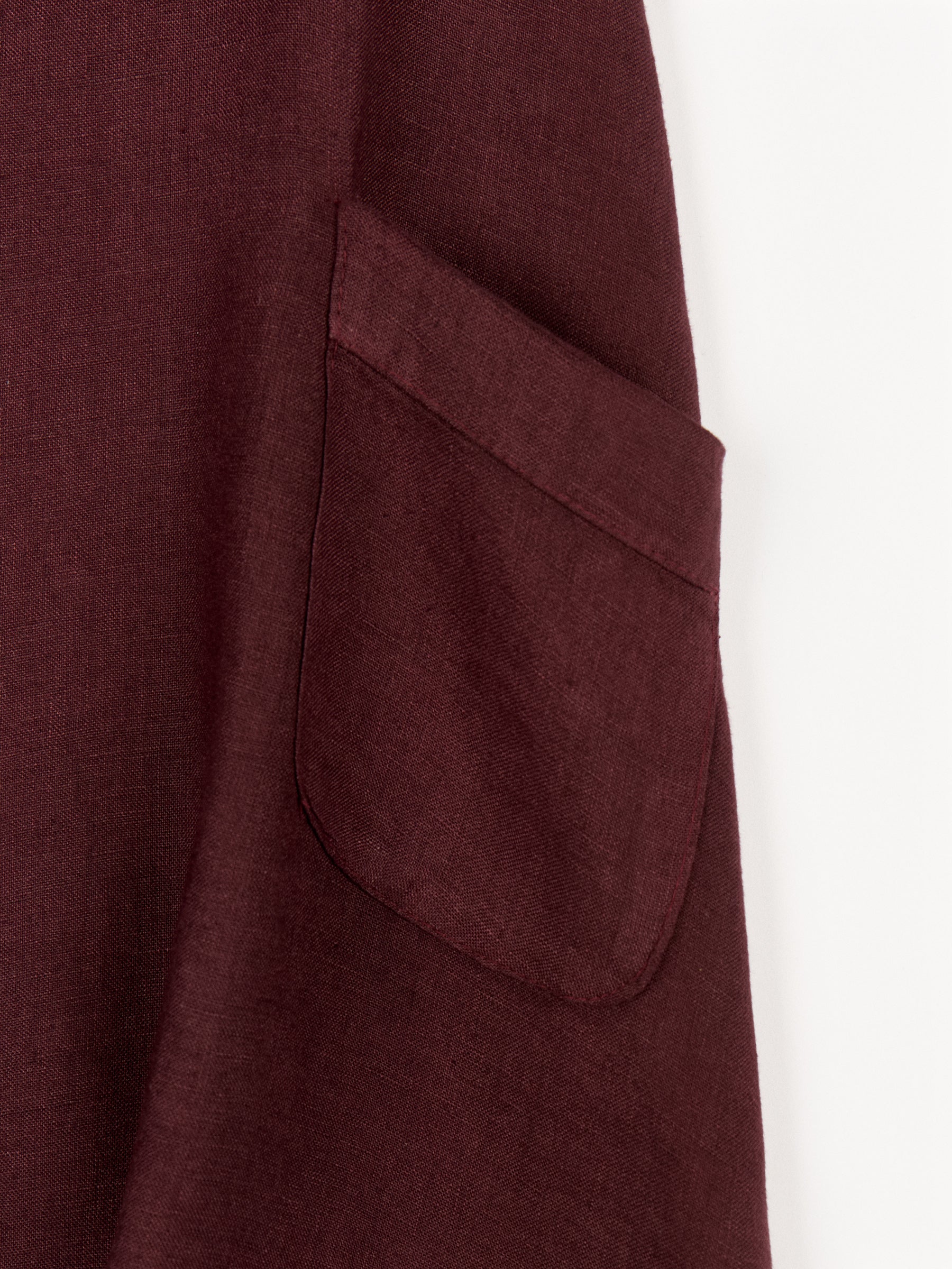 Vestido de Lino “Borgoña Cruzado”