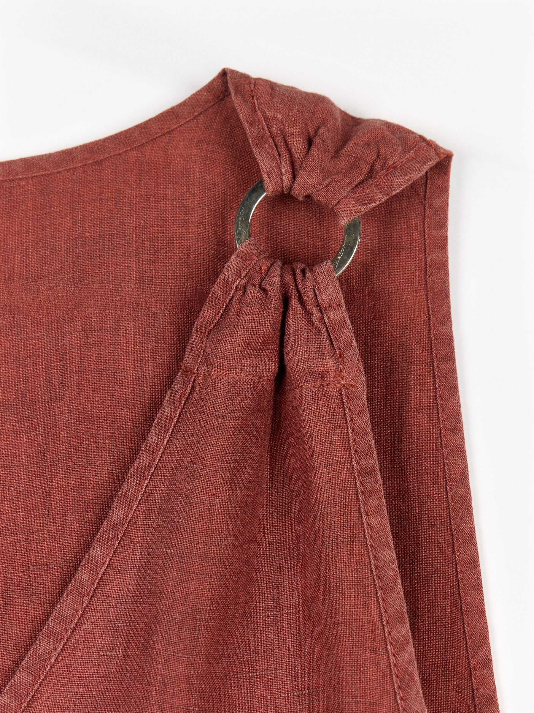 Vestido de Lino “Anillas Terracota”