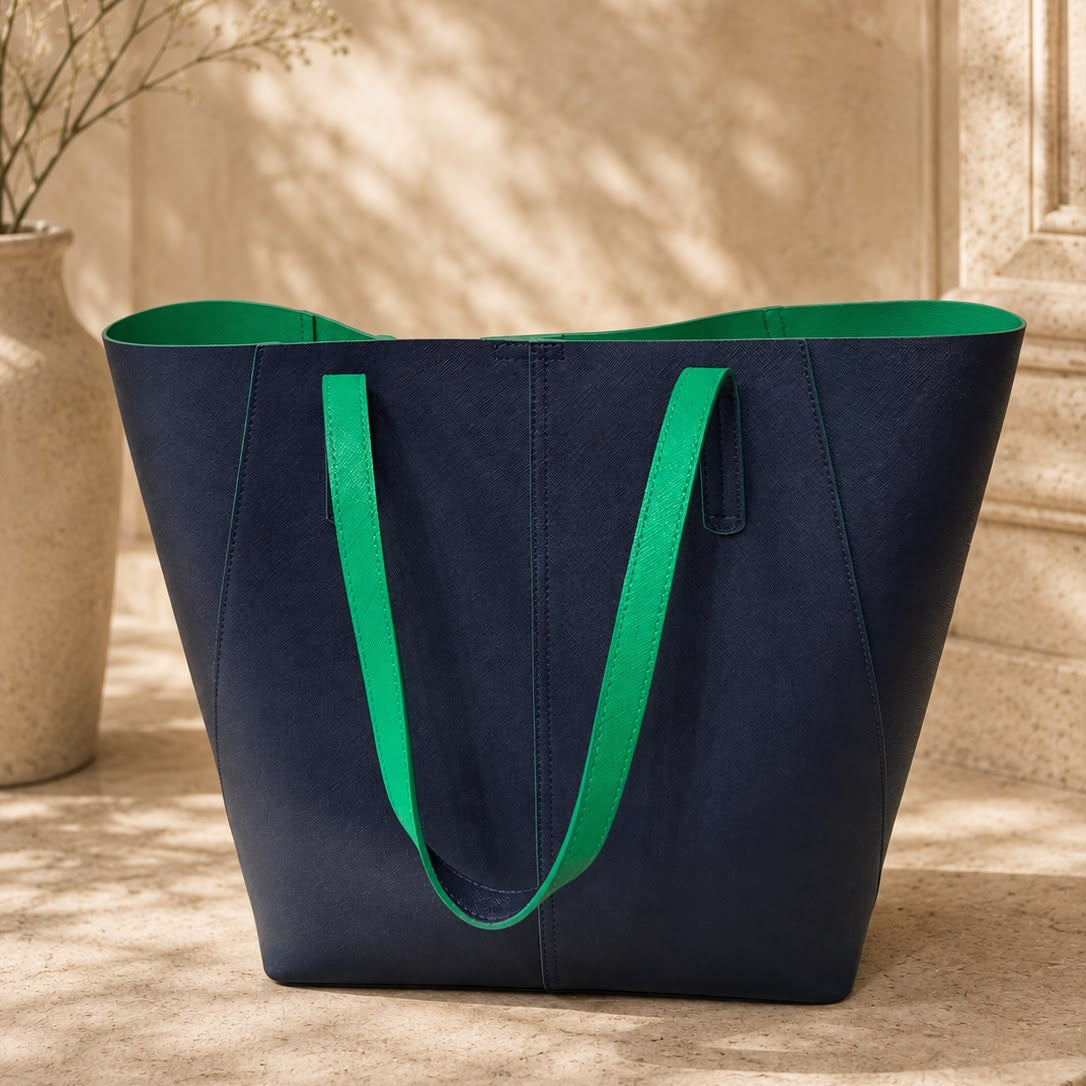 Cartera Jackie Smith Navy & Green - Second Hand