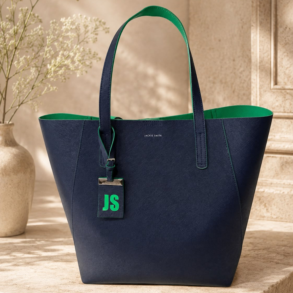 Cartera Jackie Smith Navy & Green - Second Hand