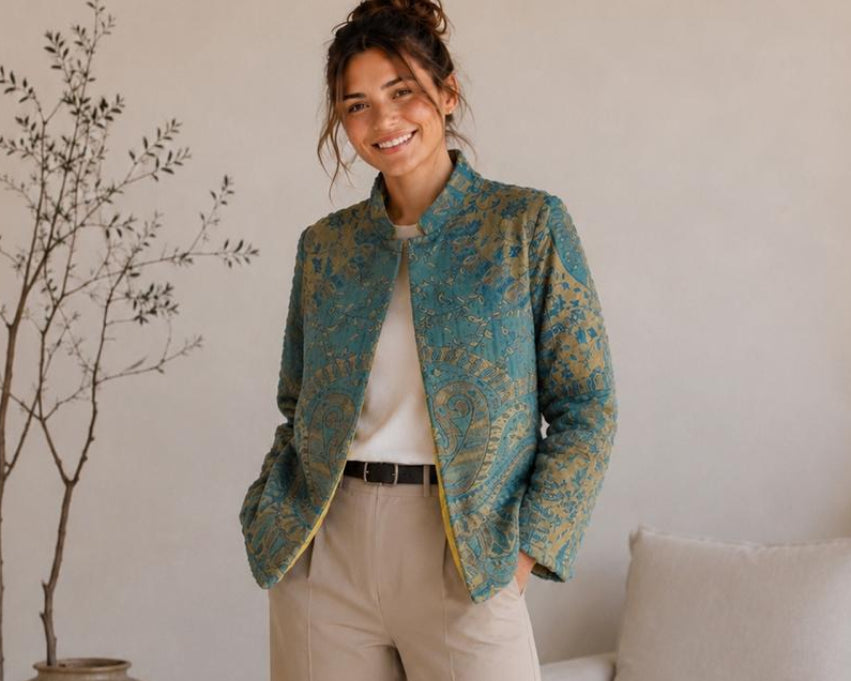 Chaqueta Émeraude de Cashmere & Seda