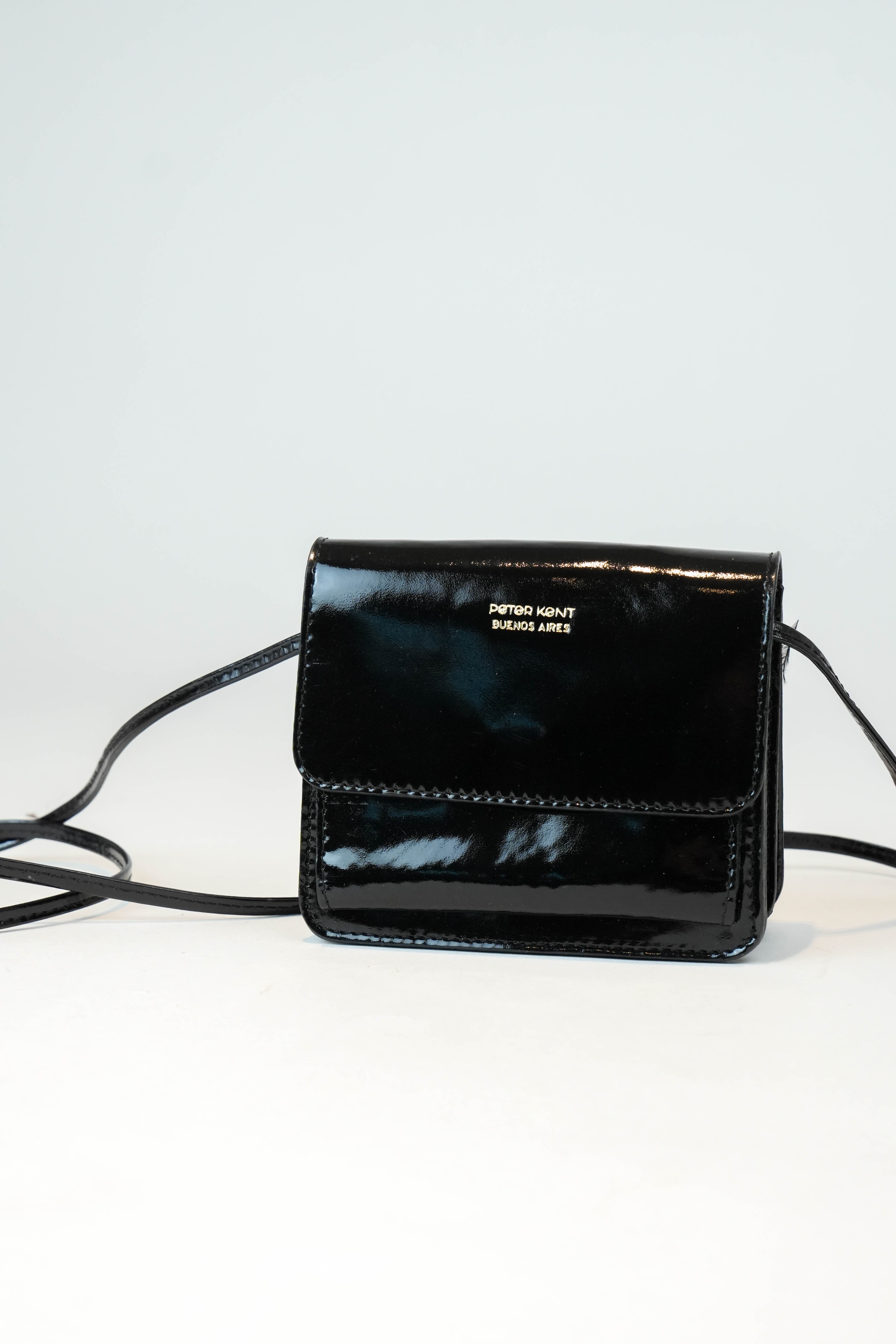 Clutch Peter Kent Mini – Charol Negro