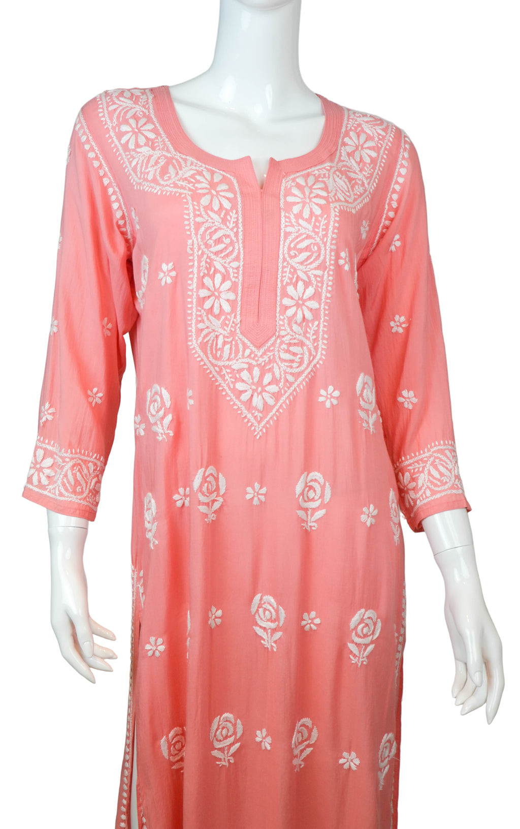 Túnica Bordada Rosa