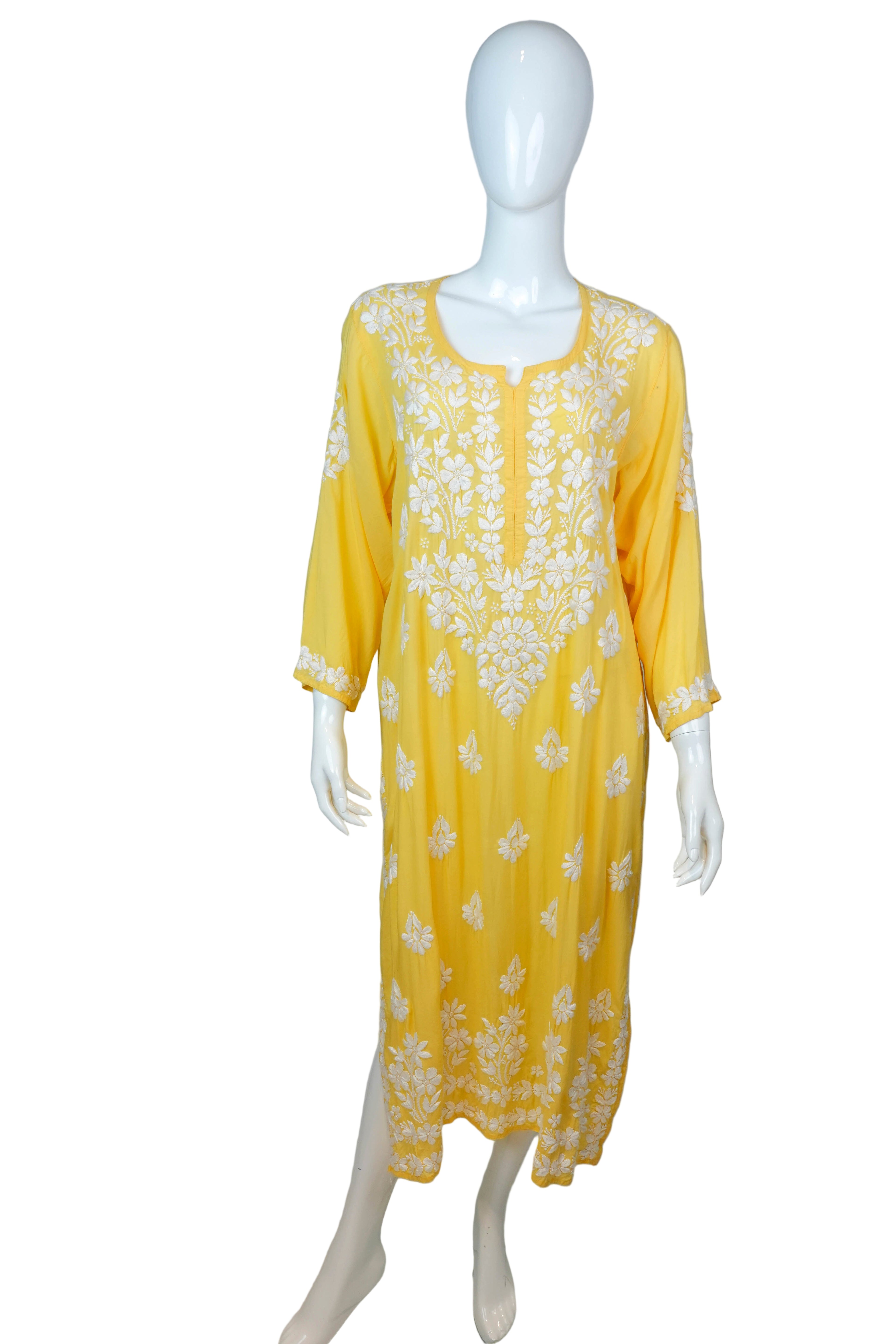 Túnica de Viscosa Amarillo