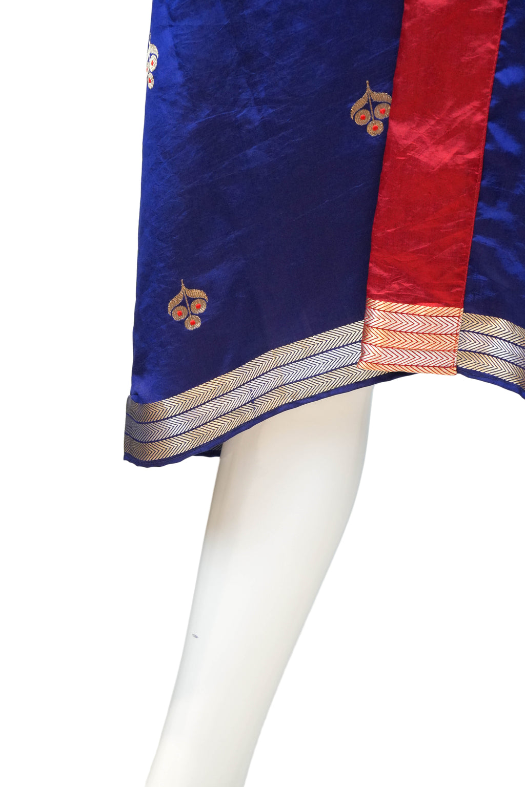 Kimono Seda Zafiro Carmesí