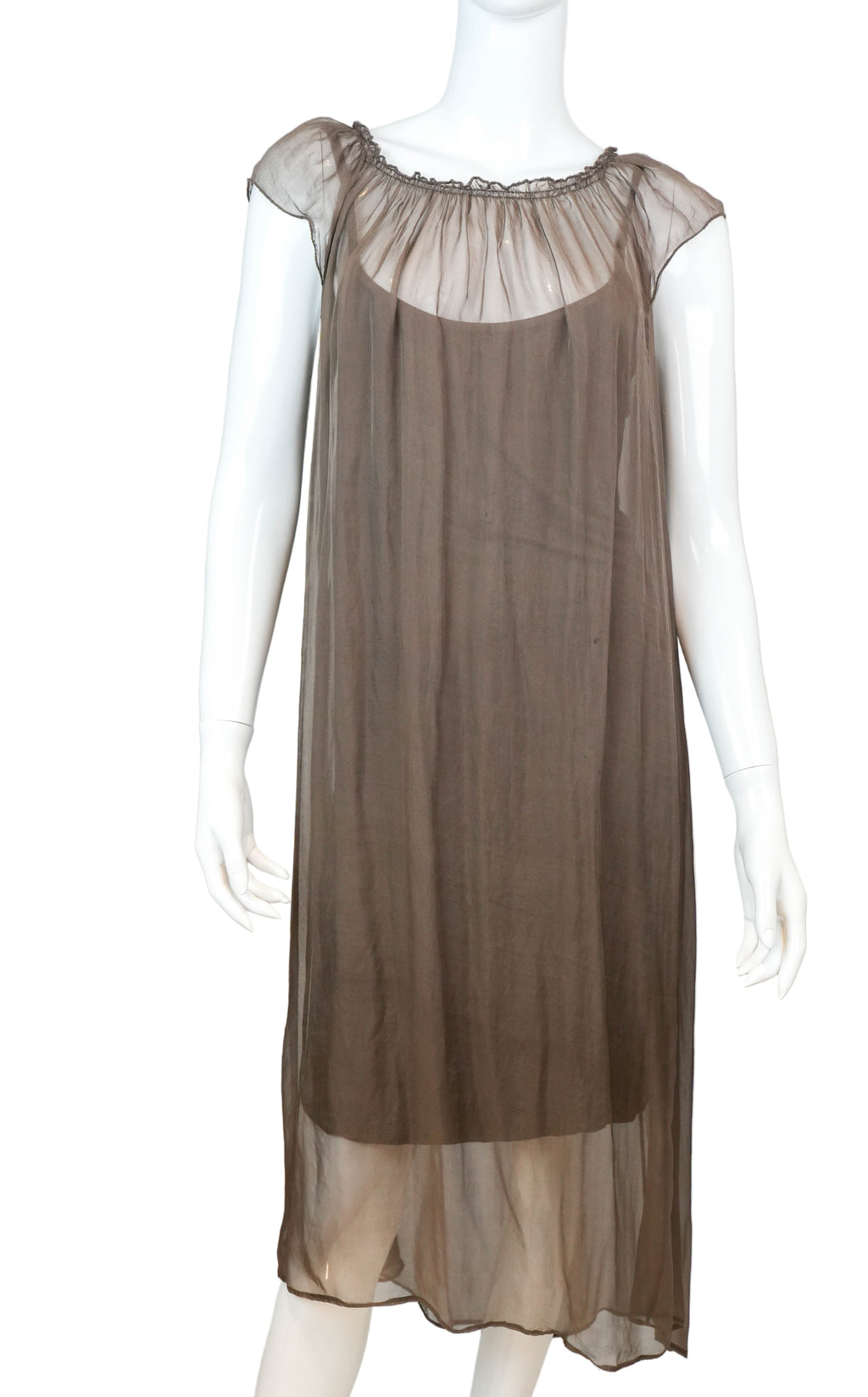 Vestido de Gasa Chocolate