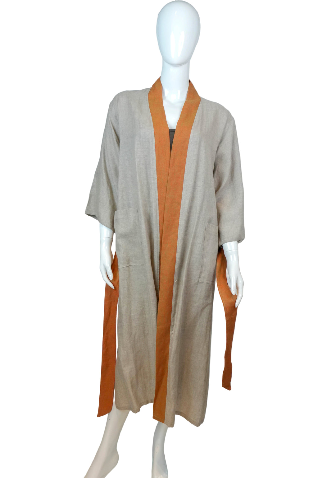 Kimono Lino Belga Duna Terracota