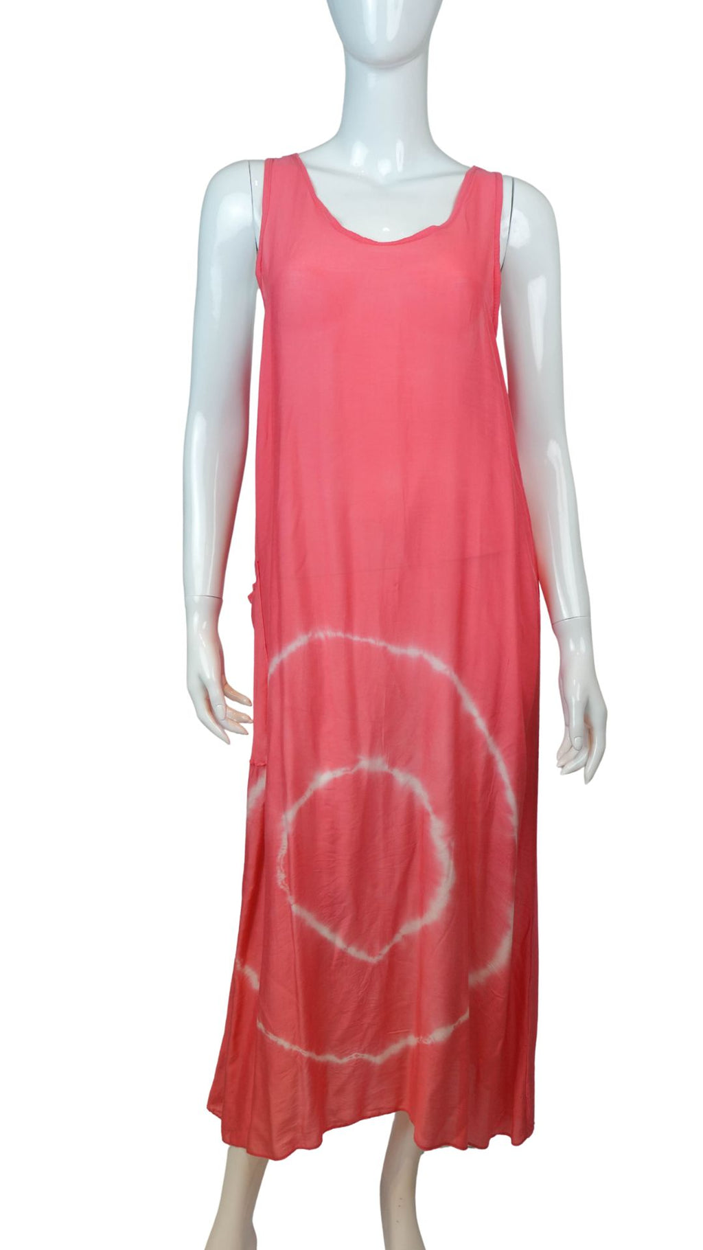 Vestido de Seda Coral