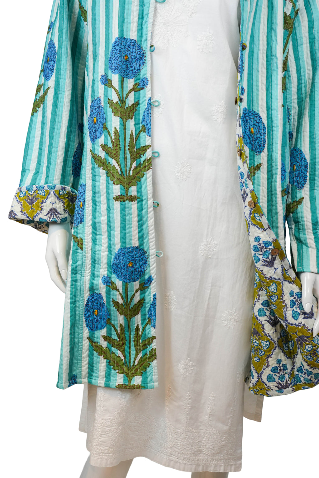 Chaqueta 3/4 Peonias