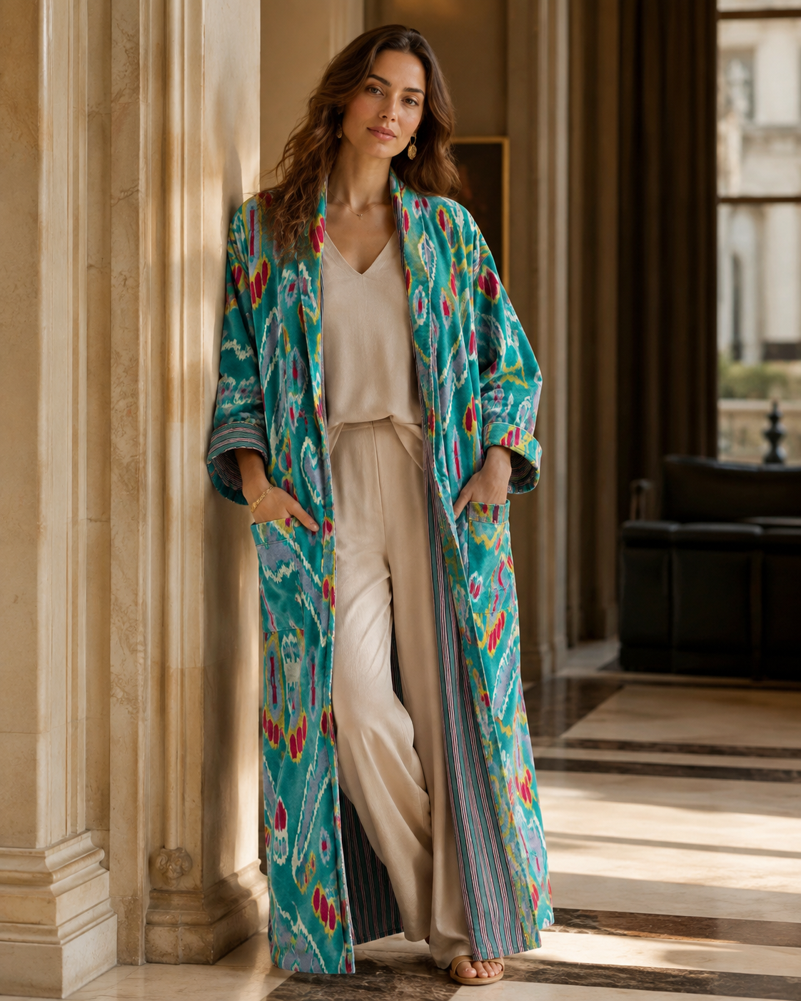 Kimono Samarcanda Turquesa
